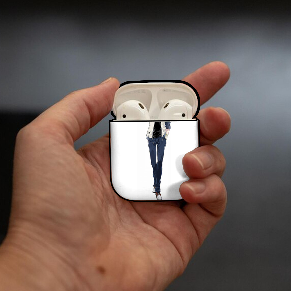 刀剣乱舞 Touken Ranbu AirPods 第2世代保護ケース ハードシェル ブラック 耐衝撃・防指紋・カラビナ付き