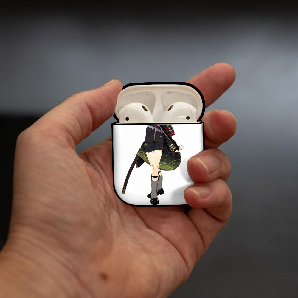 刀剣乱舞 Touken Ranbu AirPods 第2世代保護ケース ハードシェル ブラック 耐衝撃・防指紋・カラビナ付き