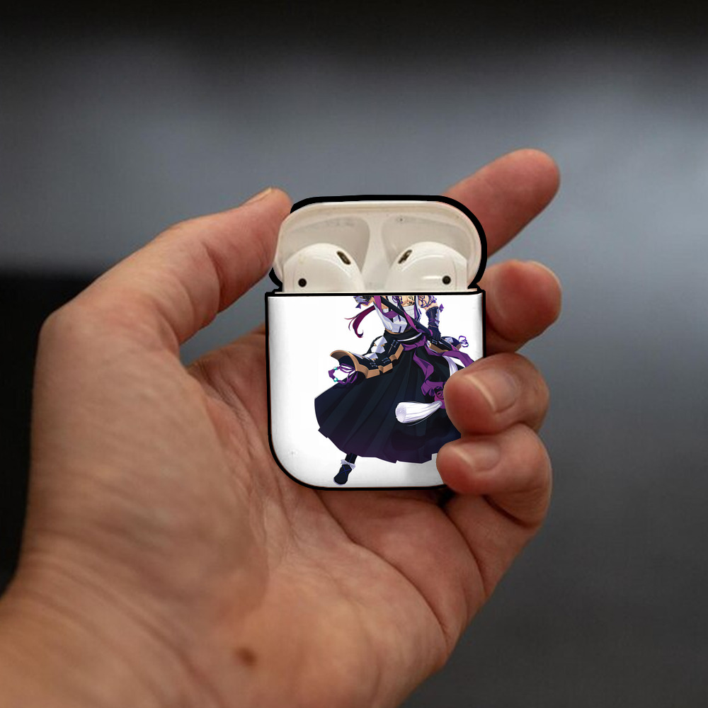 刀剣乱舞 Touken Ranbu AirPods 第2世代保護ケース ハードシェル ブラック 耐衝撃・防指紋・カラビナ付き