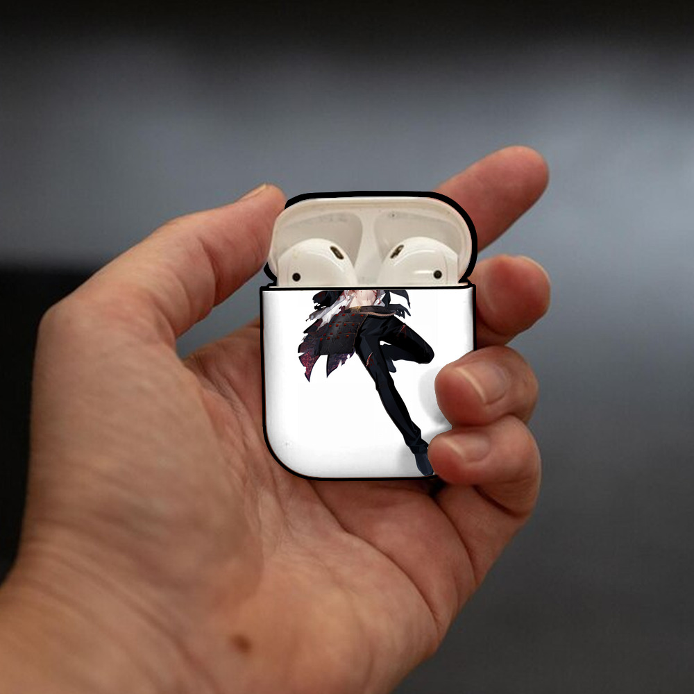刀剣乱舞 Touken Ranbu AirPods 第2世代保護ケース ハードシェル ブラック 耐衝撃・防指紋・カラビナ付き
