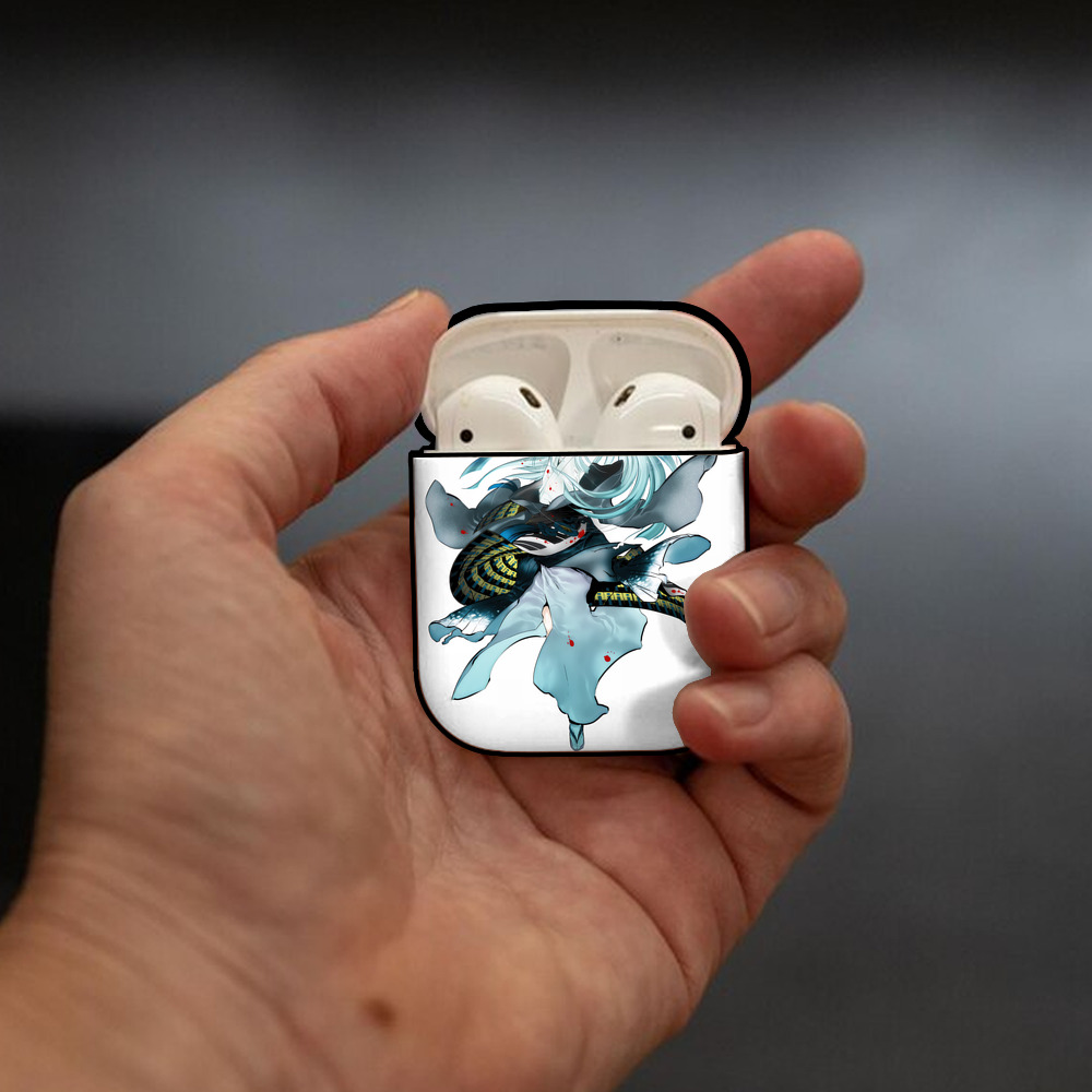 刀剣乱舞 Touken Ranbu AirPods 第2世代保護ケース ハードシェル ブラック 耐衝撃・防指紋・カラビナ付き