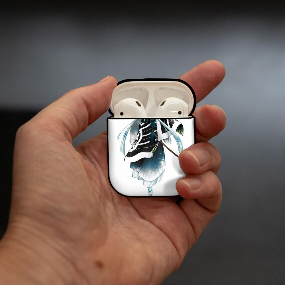 刀剣乱舞 Touken Ranbu AirPods 第2世代保護ケース ハードシェル ブラック 耐衝撃・防指紋・カラビナ付き