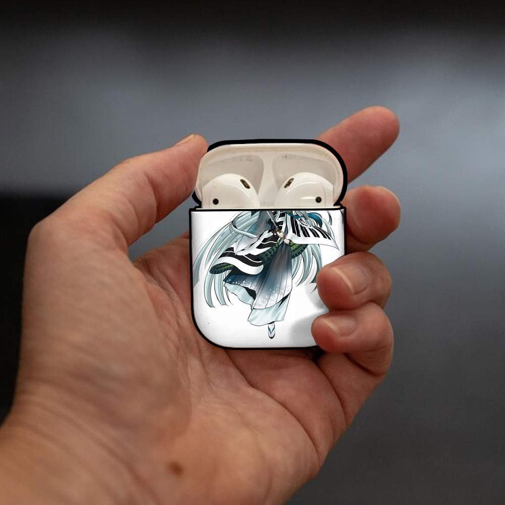 刀剣乱舞 Touken Ranbu AirPods 第2世代保護ケース ハードシェル ブラック 耐衝撃・防指紋・カラビナ付き