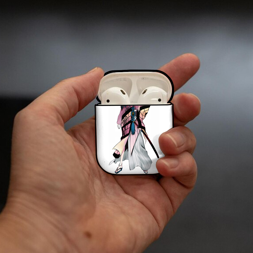 刀剣乱舞 Touken Ranbu AirPods 第2世代保護ケース ハードシェル ブラック 耐衝撃・防指紋・カラビナ付き