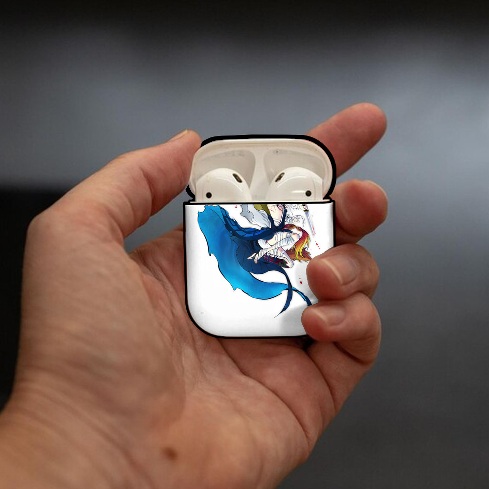 刀剣乱舞 Touken Ranbu AirPods 第2世代保護ケース ハードシェル ブラック 耐衝撃・防指紋・カラビナ付き