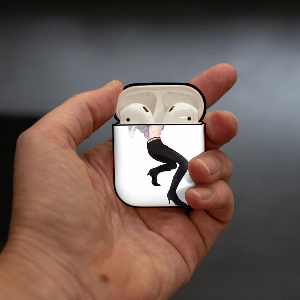 刀剣乱舞 Touken Ranbu AirPods 第2世代保護ケース ハードシェル ブラック 耐衝撃・防指紋・カラビナ付き