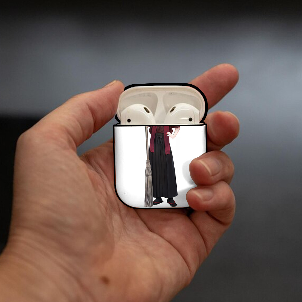刀剣乱舞 Touken Ranbu AirPods 第2世代保護ケース ハードシェル ブラック 耐衝撃・防指紋・カラビナ付き