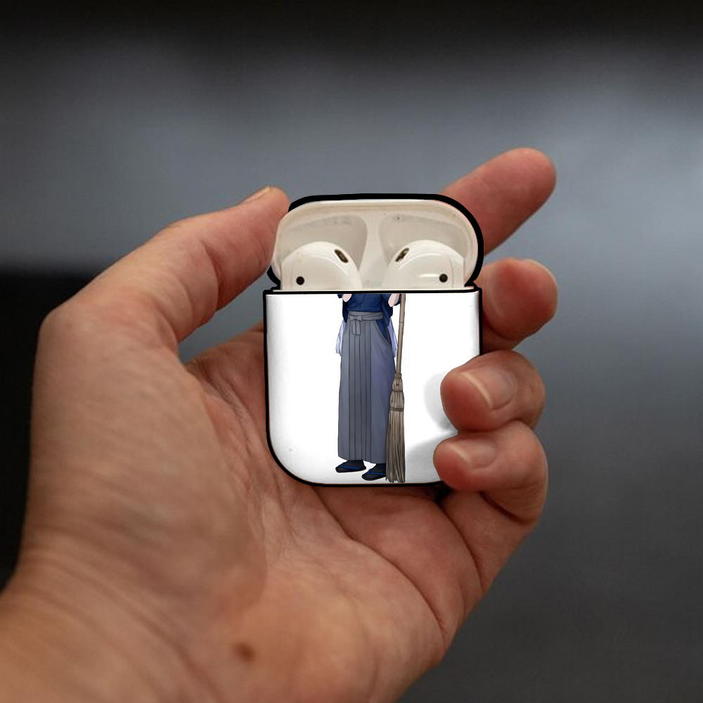 刀剣乱舞 Touken Ranbu AirPods 第2世代保護ケース ハードシェル ブラック 耐衝撃・防指紋・カラビナ付き