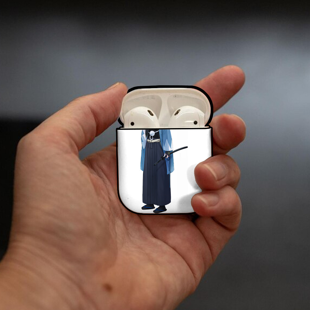 刀剣乱舞 Touken Ranbu AirPods 第2世代保護ケース ハードシェル ブラック 耐衝撃・防指紋・カラビナ付き