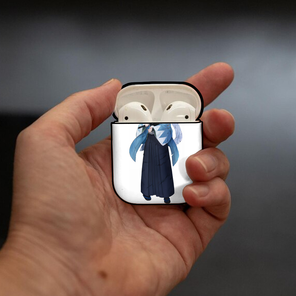 刀剣乱舞 Touken Ranbu AirPods 第2世代保護ケース ハードシェル ブラック 耐衝撃・防指紋・カラビナ付き