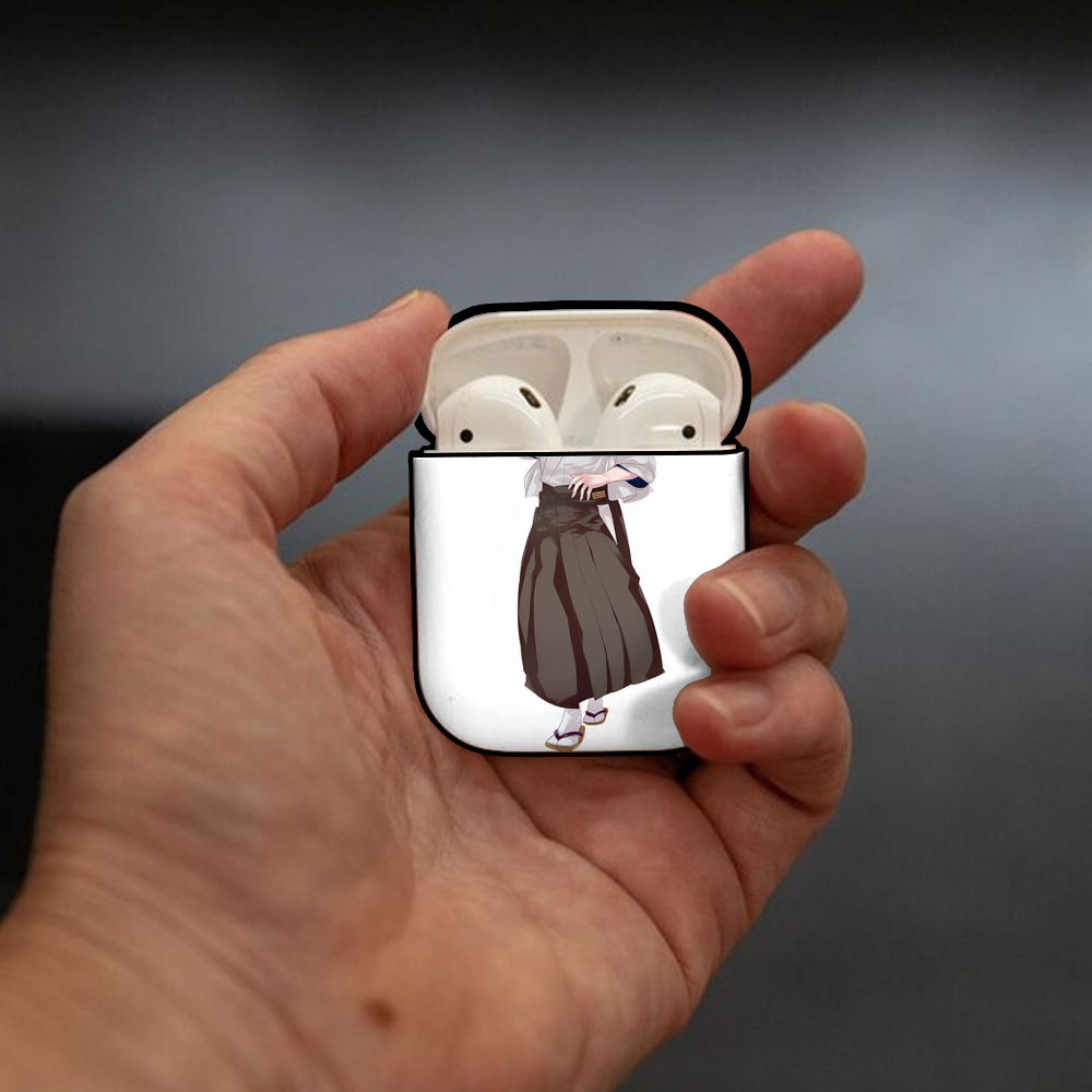 刀剣乱舞 Touken Ranbu AirPods 第2世代保護ケース ハードシェル ブラック 耐衝撃・防指紋・カラビナ付き
