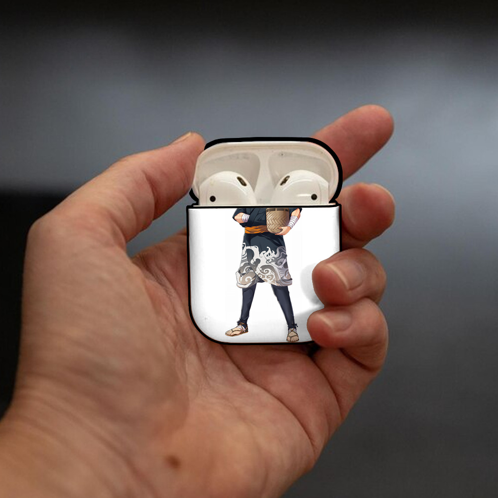 刀剣乱舞 Touken Ranbu AirPods 第2世代保護ケース ハードシェル ブラック 耐衝撃・防指紋・カラビナ付き