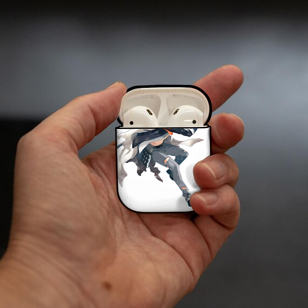 刀剣乱舞 Touken Ranbu AirPods 第2世代保護ケース ハードシェル ブラック 耐衝撃・防指紋・カラビナ付き