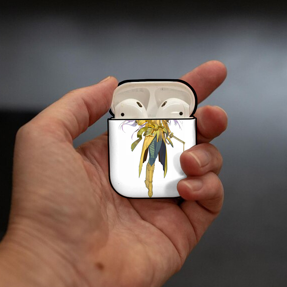 刀剣乱舞 Touken Ranbu AirPods 第2世代保護ケース ハードシェル ブラック 耐衝撃・防指紋・カラビナ付き