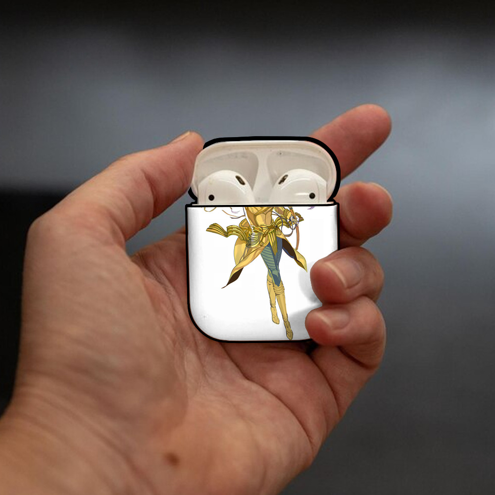 刀剣乱舞 Touken Ranbu AirPods 第2世代保護ケース ハードシェル ブラック 耐衝撃・防指紋・カラビナ付き