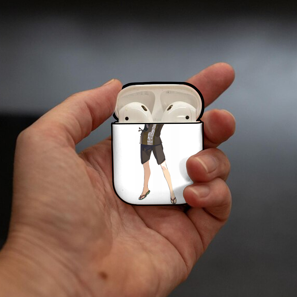 刀剣乱舞 Touken Ranbu AirPods 第2世代保護ケース ハードシェル ブラック 耐衝撃・防指紋・カラビナ付き