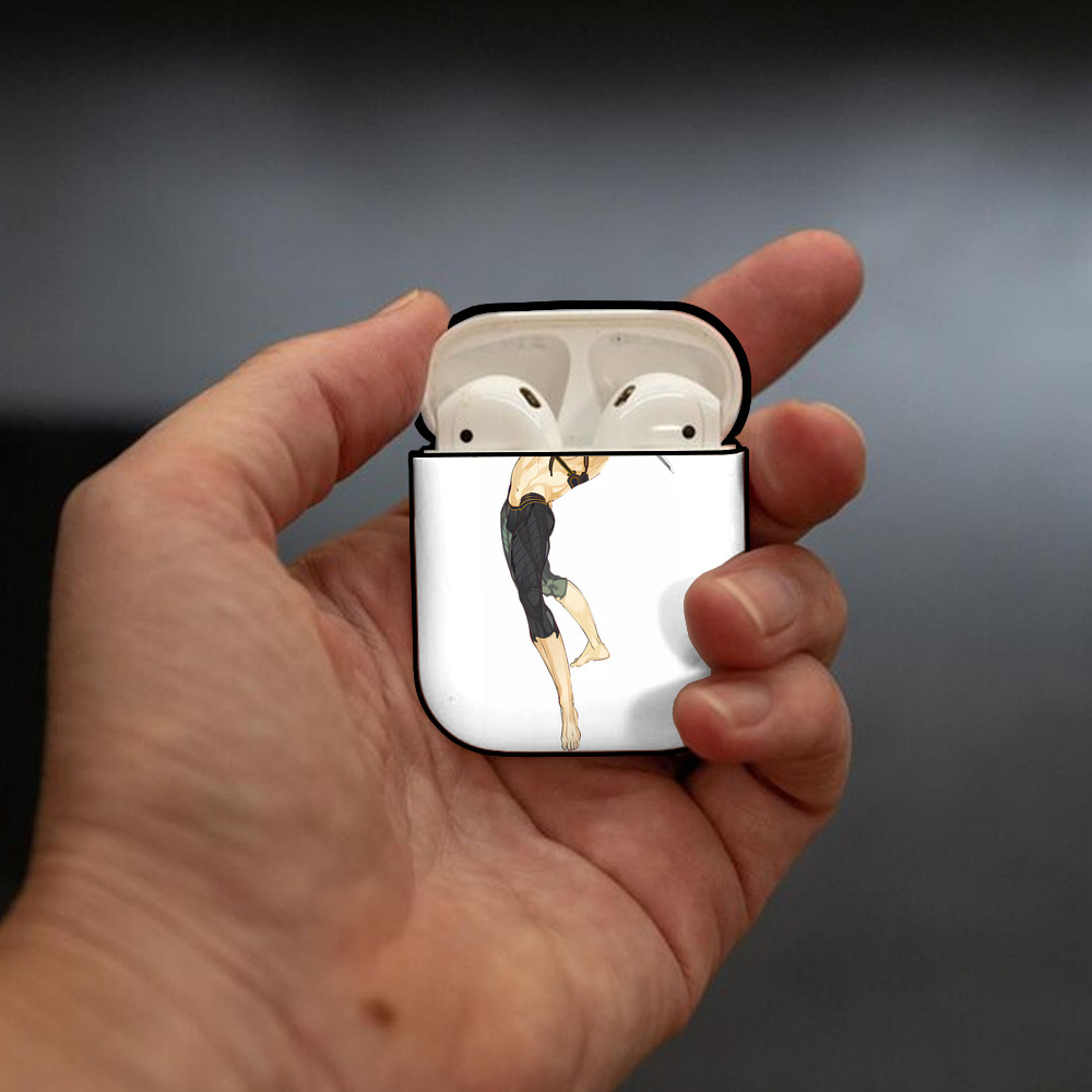 刀剣乱舞 Touken Ranbu AirPods 第2世代保護ケース ハードシェル ブラック 耐衝撃・防指紋・カラビナ付き