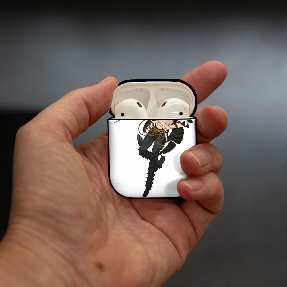 刀剣乱舞 Touken Ranbu AirPods 第2世代保護ケース ハードシェル ブラック 耐衝撃・防指紋・カラビナ付き