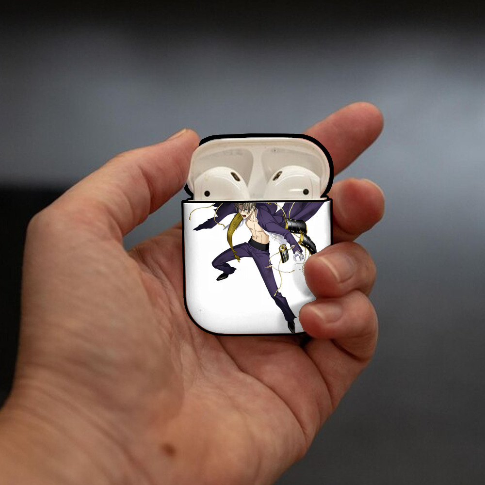 刀剣乱舞 Touken Ranbu AirPods 第2世代保護ケース ハードシェル ブラック 耐衝撃・防指紋・カラビナ付き