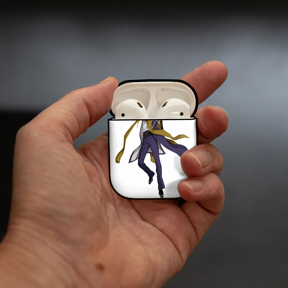 刀剣乱舞 Touken Ranbu AirPods 第2世代保護ケース ハードシェル ブラック 耐衝撃・防指紋・カラビナ付き