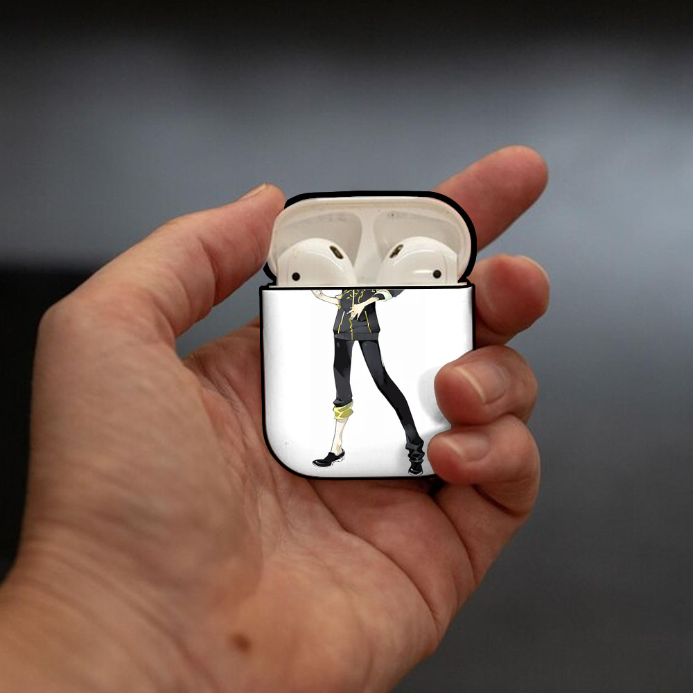 刀剣乱舞 Touken Ranbu AirPods 第2世代保護ケース ハードシェル ブラック 耐衝撃・防指紋・カラビナ付き