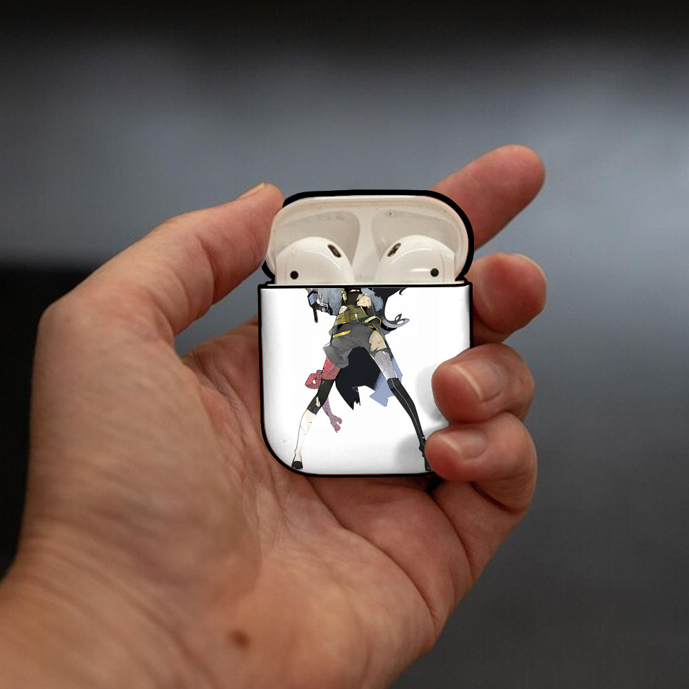 刀剣乱舞 Touken Ranbu AirPods 第2世代保護ケース ハードシェル ブラック 耐衝撃・防指紋・カラビナ付き
