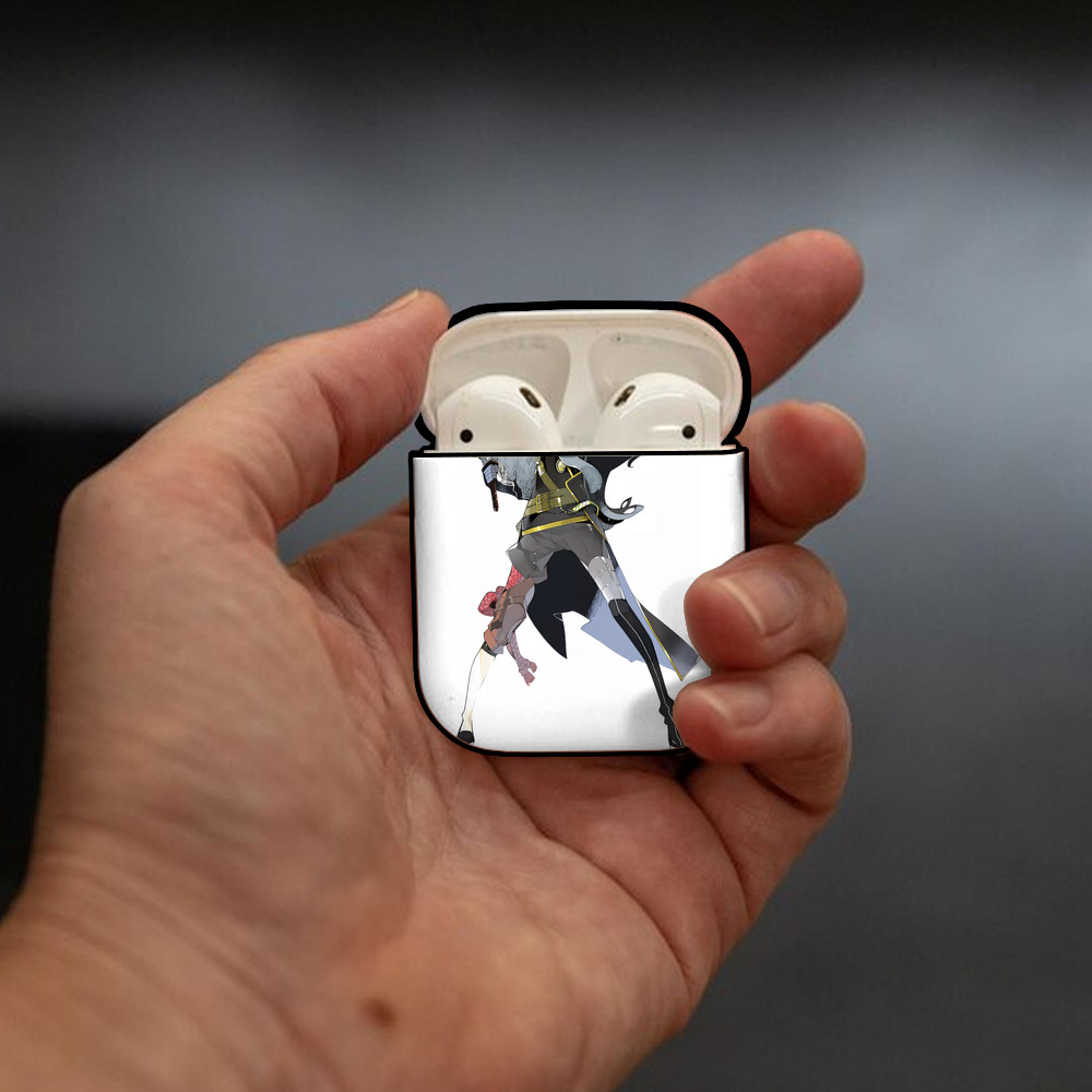 刀剣乱舞 Touken Ranbu AirPods 第2世代保護ケース ハードシェル ブラック 耐衝撃・防指紋・カラビナ付き