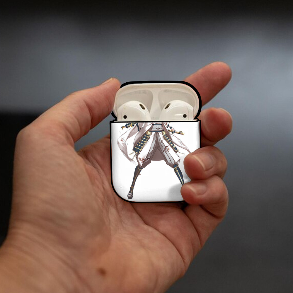 刀剣乱舞 Touken Ranbu AirPods 第2世代保護ケース ハードシェル ブラック 耐衝撃・防指紋・カラビナ付き