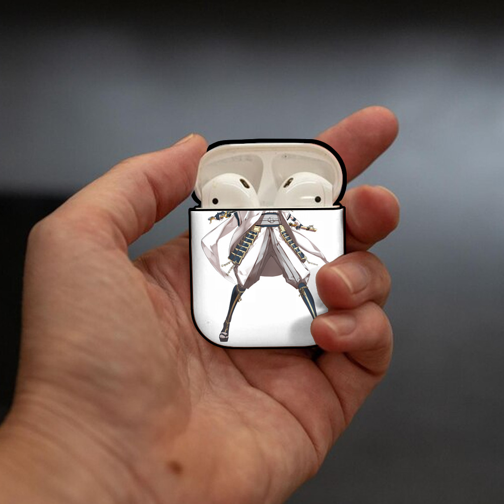 刀剣乱舞 Touken Ranbu AirPods 第2世代保護ケース ハードシェル ブラック 耐衝撃・防指紋・カラビナ付き