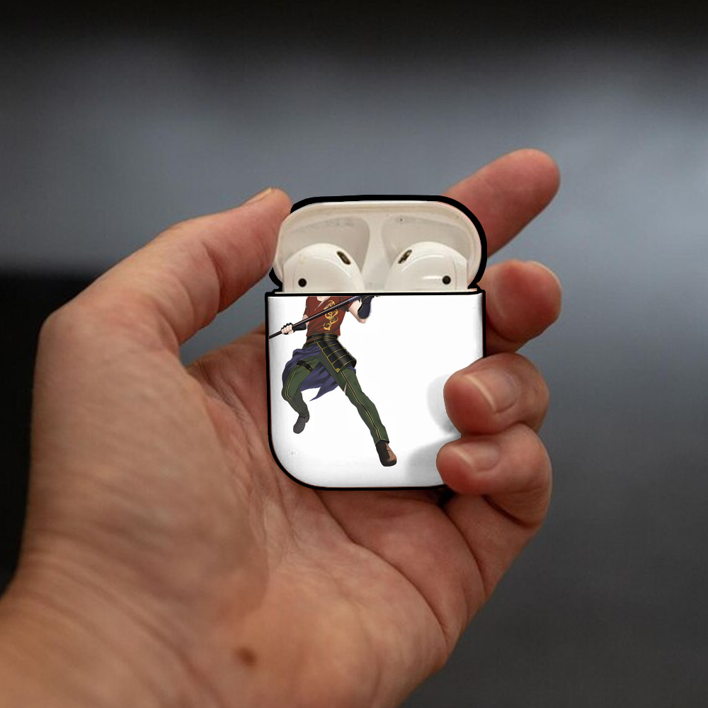 刀剣乱舞 Touken Ranbu AirPods 第2世代保護ケース ハードシェル ブラック 耐衝撃・防指紋・カラビナ付き