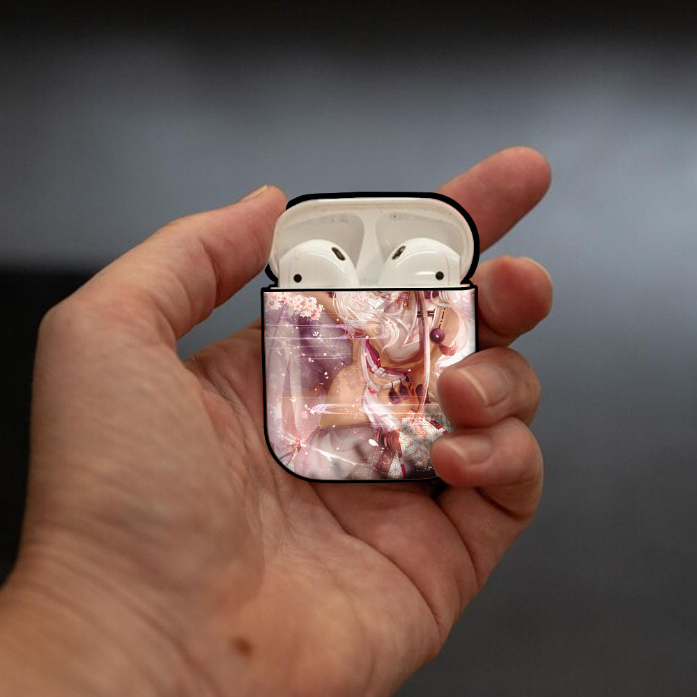 刀剣乱舞 Touken Ranbu AirPods 第2世代保護ケース ハードシェル ブラック 耐衝撃・防指紋・カラビナ付き