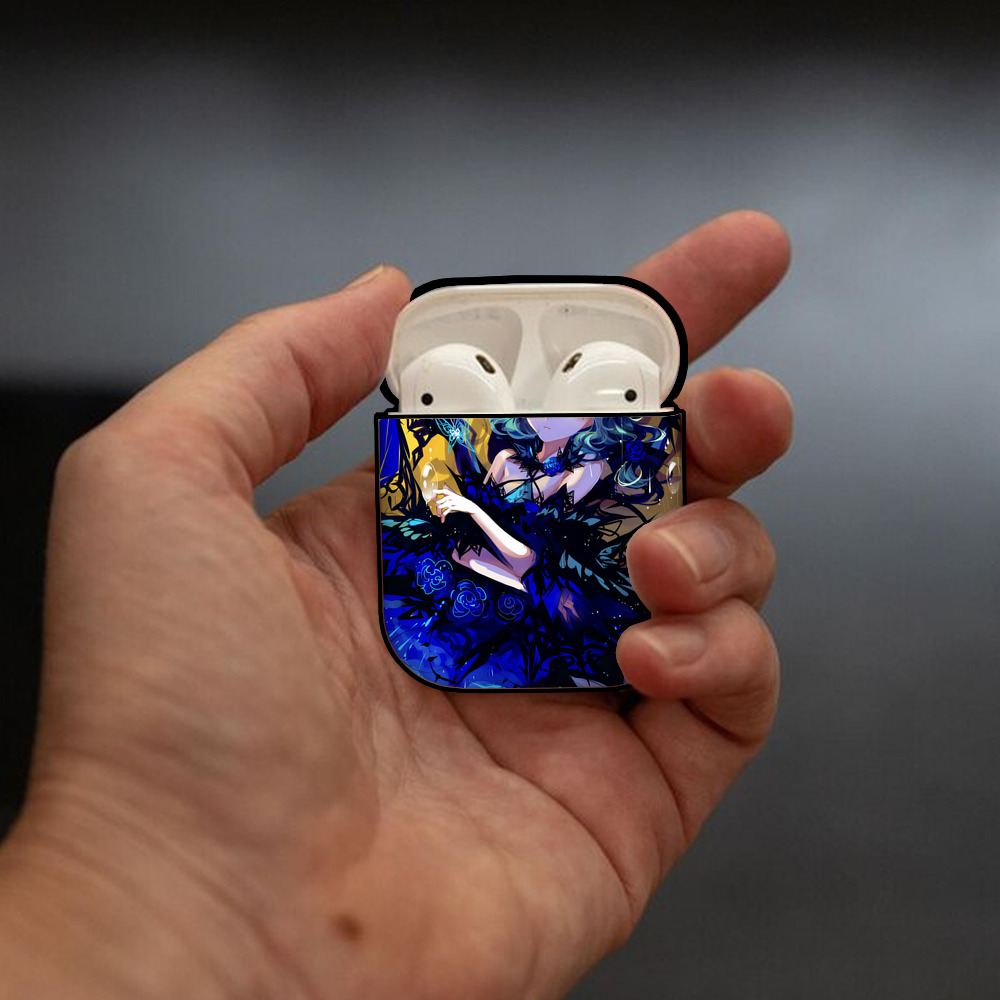 刀剣乱舞 Touken Ranbu AirPods 第2世代保護ケース ハードシェル ブラック 耐衝撃・防指紋・カラビナ付き