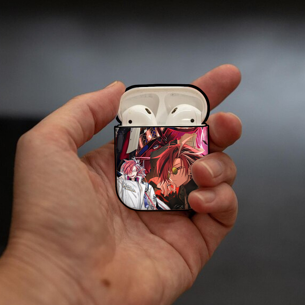刀剣乱舞 Touken Ranbu AirPods 第2世代保護ケース ハードシェル ブラック 耐衝撃・防指紋・カラビナ付き