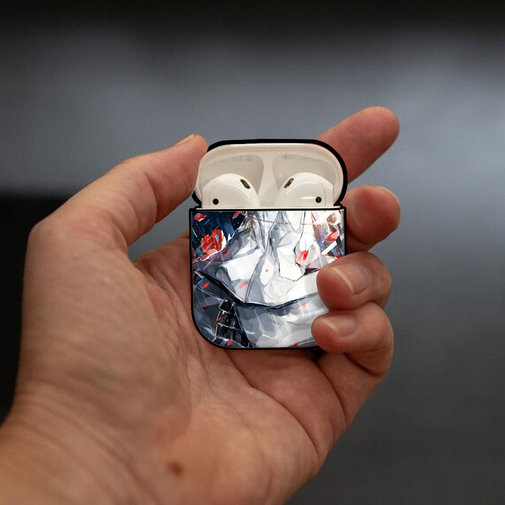 刀剣乱舞 Touken Ranbu AirPods 第2世代保護ケース ハードシェル ブラック 耐衝撃・防指紋・カラビナ付き