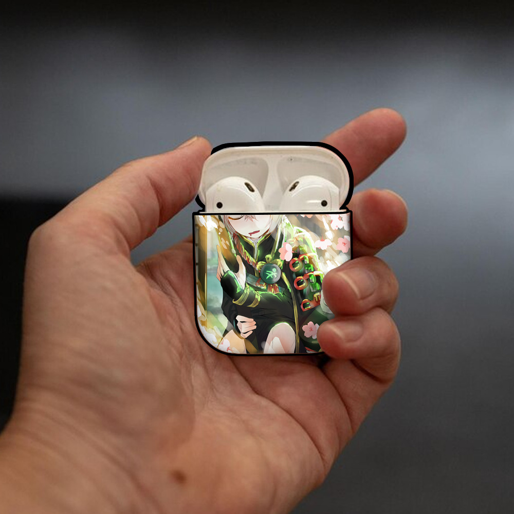 刀剣乱舞 Touken Ranbu AirPods 第2世代保護ケース ハードシェル ブラック 耐衝撃・防指紋・カラビナ付き