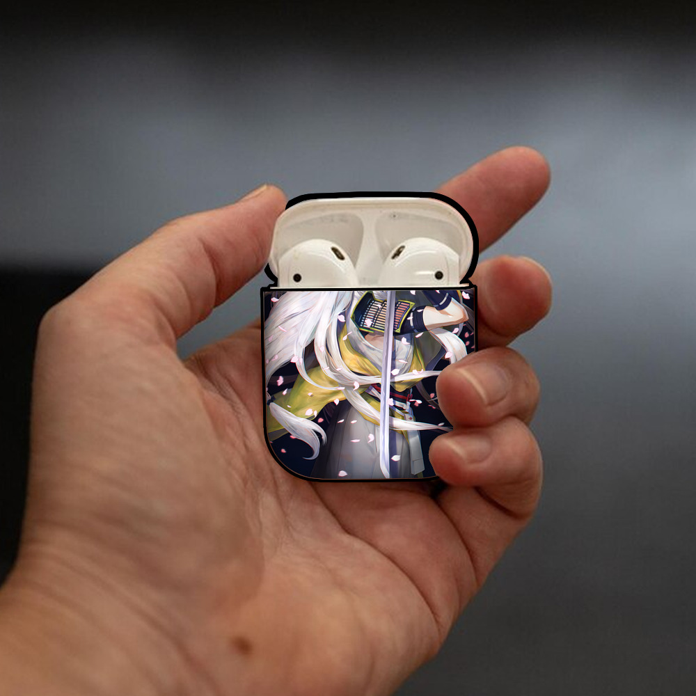 刀剣乱舞 Touken Ranbu AirPods 第2世代保護ケース ハードシェル ブラック 耐衝撃・防指紋・カラビナ付き