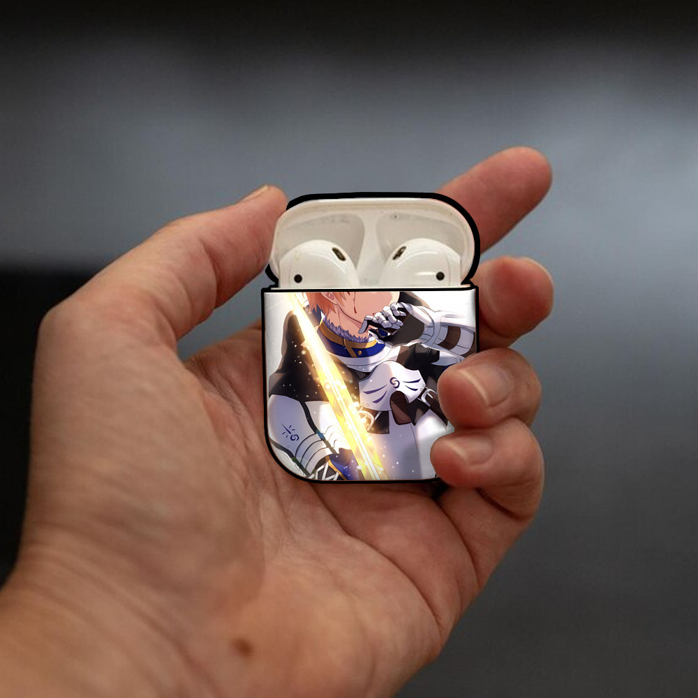 刀剣乱舞 Touken Ranbu AirPods 第2世代保護ケース ハードシェル ブラック 耐衝撃・防指紋・カラビナ付き
