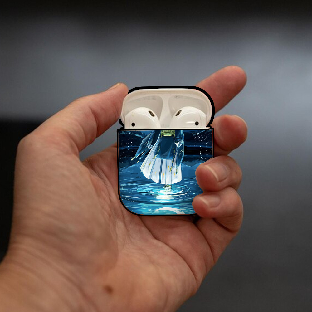 刀剣乱舞 Touken Ranbu AirPods 第2世代保護ケース ハードシェル ブラック 耐衝撃・防指紋・カラビナ付き