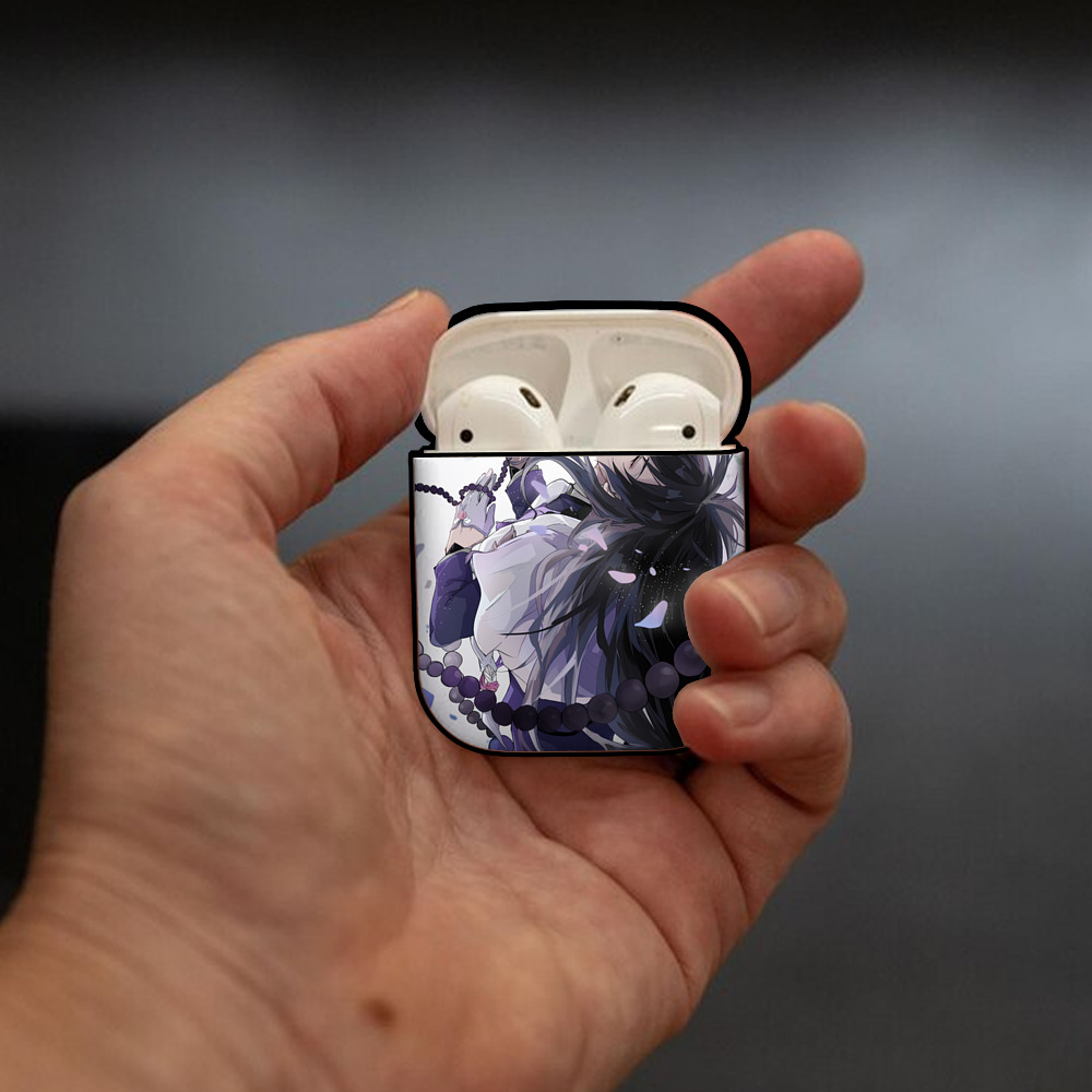 刀剣乱舞 Touken Ranbu AirPods 第2世代保護ケース ハードシェル ブラック 耐衝撃・防指紋・カラビナ付き