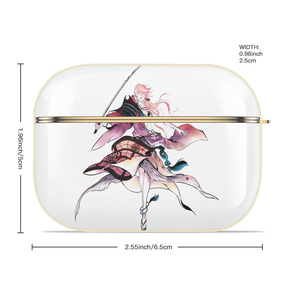刀剣乱舞 Touken Ranbu 【AirPods Pro用】ハードシェル保護ケース｜耐衝撃・防指紋・カラビナ付き商品仕様