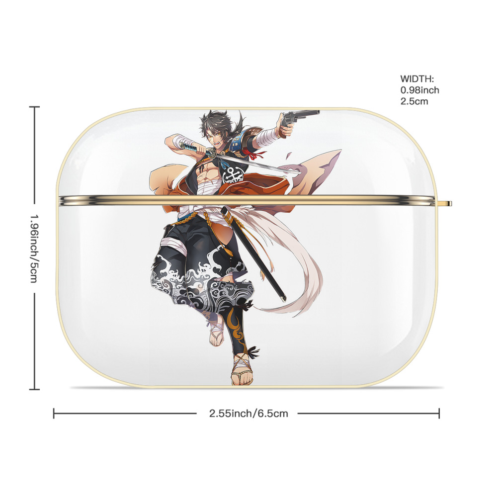 刀剣乱舞 Touken Ranbu 【AirPods Pro用】ハードシェル保護ケース｜耐衝撃・防指紋・カラビナ付き商品仕様