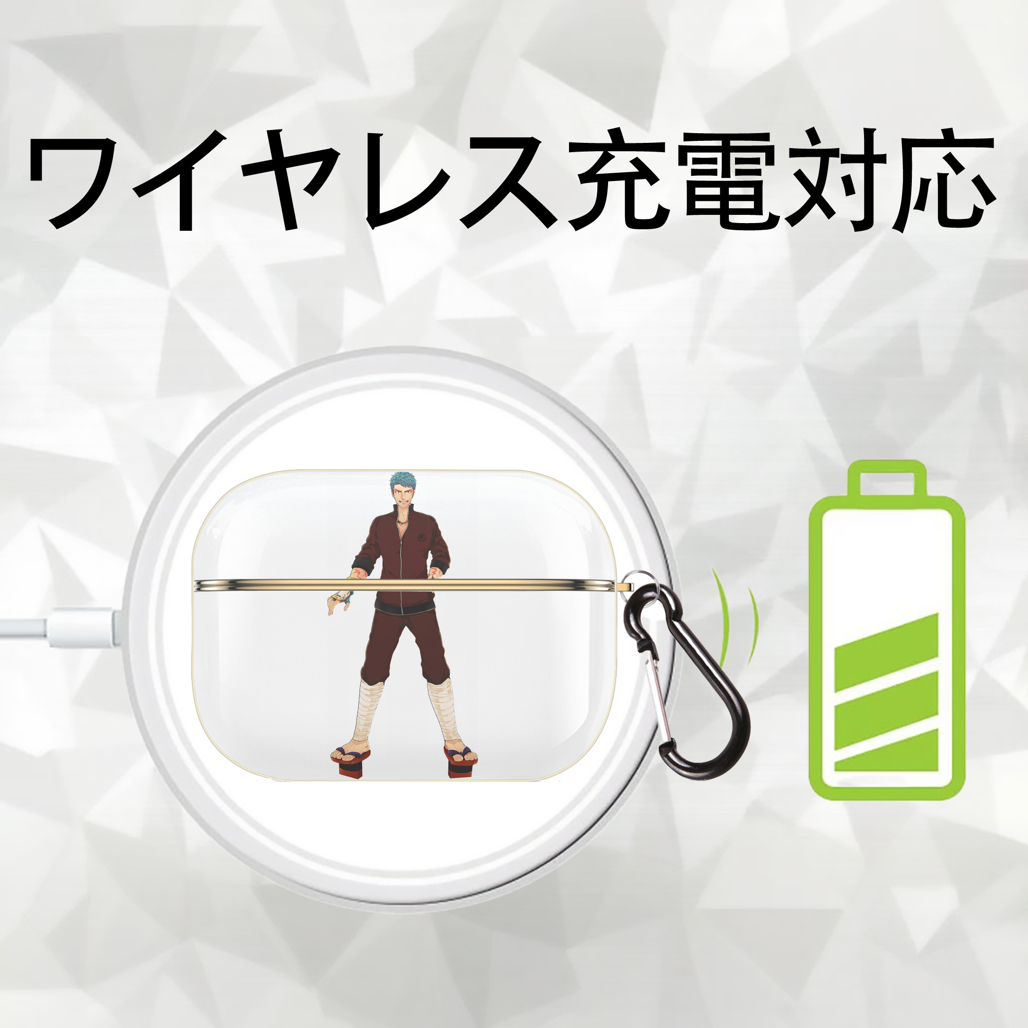 刀剣乱舞 Touken Ranbu 【AirPods Pro用】ハードシェル保護ケース｜耐衝撃・防指紋・カラビナ付き商品仕様
