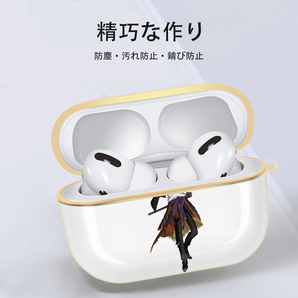 刀剣乱舞 Touken Ranbu 【AirPods Pro用】ハードシェル保護ケース｜耐衝撃・防指紋・カラビナ付き商品仕様