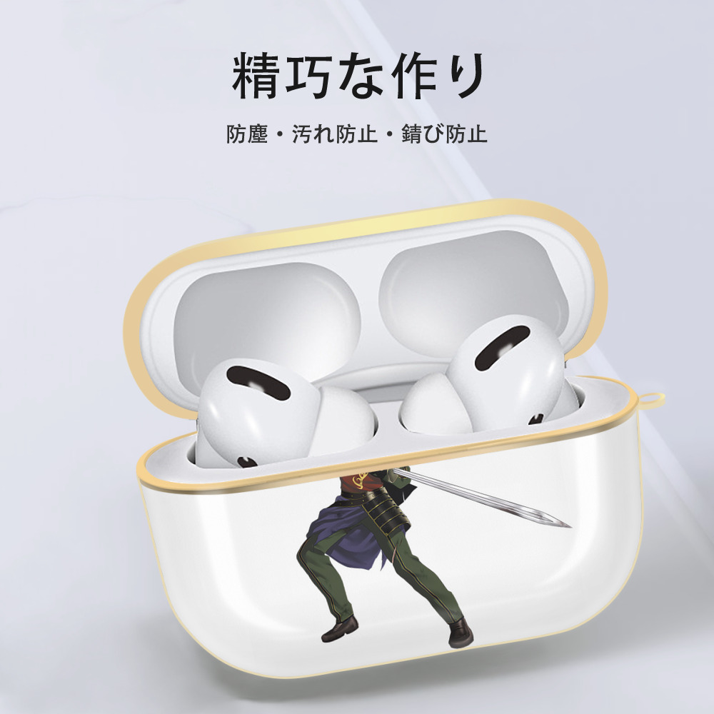 刀剣乱舞 Touken Ranbu 【AirPods Pro用】ハードシェル保護ケース｜耐衝撃・防指紋・カラビナ付き商品仕様