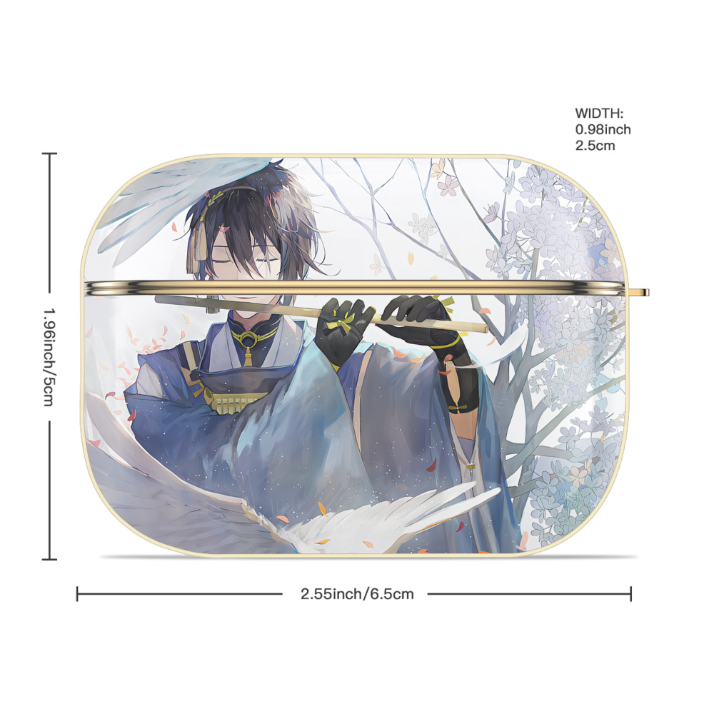 刀剣乱舞 Touken Ranbu 【AirPods Pro用】ハードシェル保護ケース｜耐衝撃・防指紋・カラビナ付き商品仕様