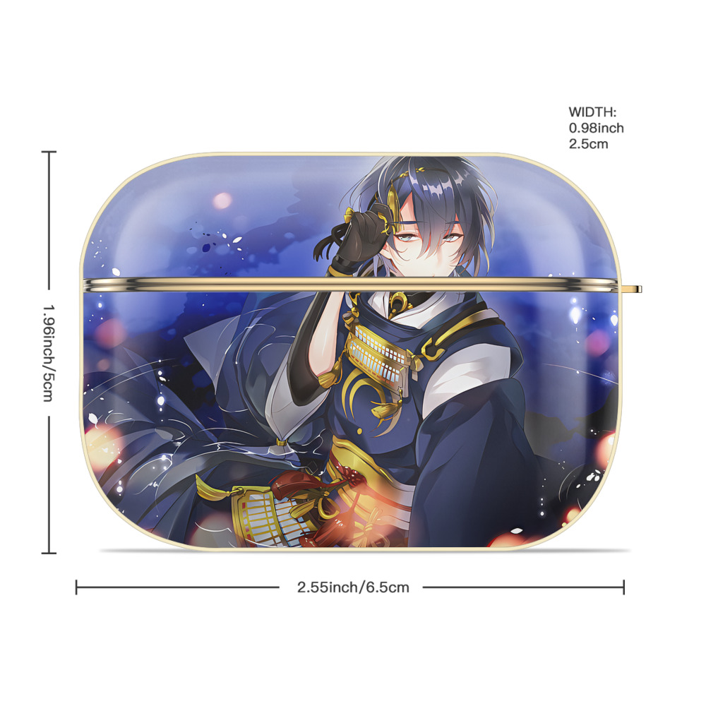 刀剣乱舞 Touken Ranbu 【AirPods Pro用】ハードシェル保護ケース｜耐衝撃・防指紋・カラビナ付き商品仕様