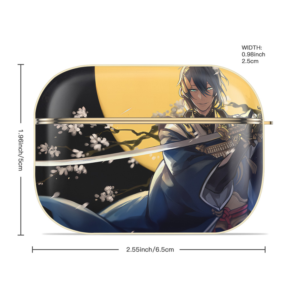 刀剣乱舞 Touken Ranbu 【AirPods Pro用】ハードシェル保護ケース｜耐衝撃・防指紋・カラビナ付き商品仕様