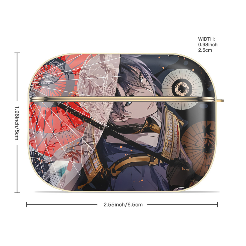 刀剣乱舞 Touken Ranbu 【AirPods Pro用】ハードシェル保護ケース｜耐衝撃・防指紋・カラビナ付き商品仕様