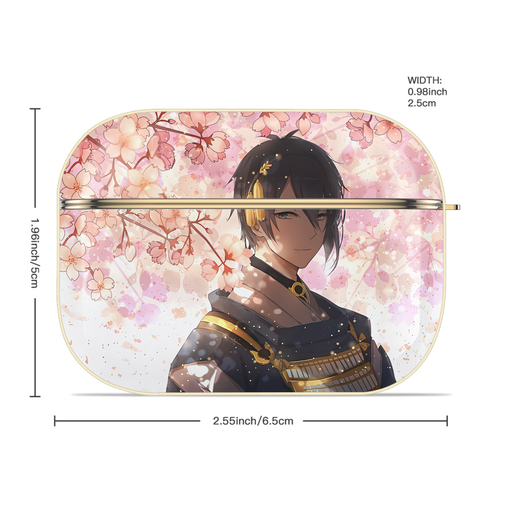 刀剣乱舞 Touken Ranbu 【AirPods Pro用】ハードシェル保護ケース｜耐衝撃・防指紋・カラビナ付き商品仕様