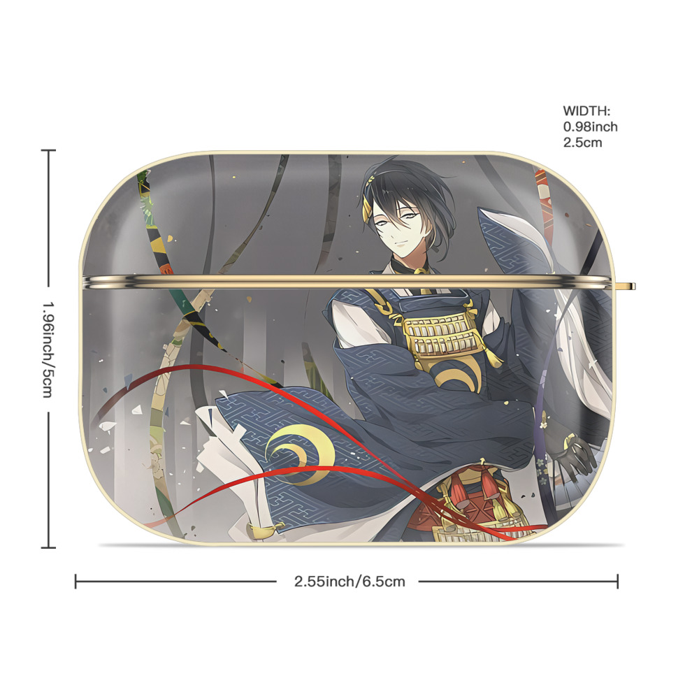 刀剣乱舞 Touken Ranbu 【AirPods Pro用】ハードシェル保護ケース｜耐衝撃・防指紋・カラビナ付き商品仕様
